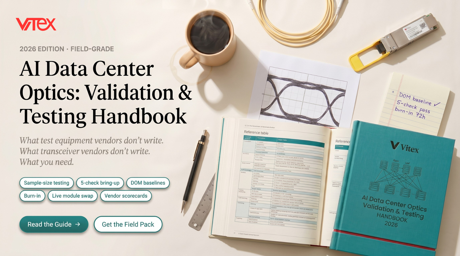 AI Data Center Optics: Validation & Testing Handbook 2026