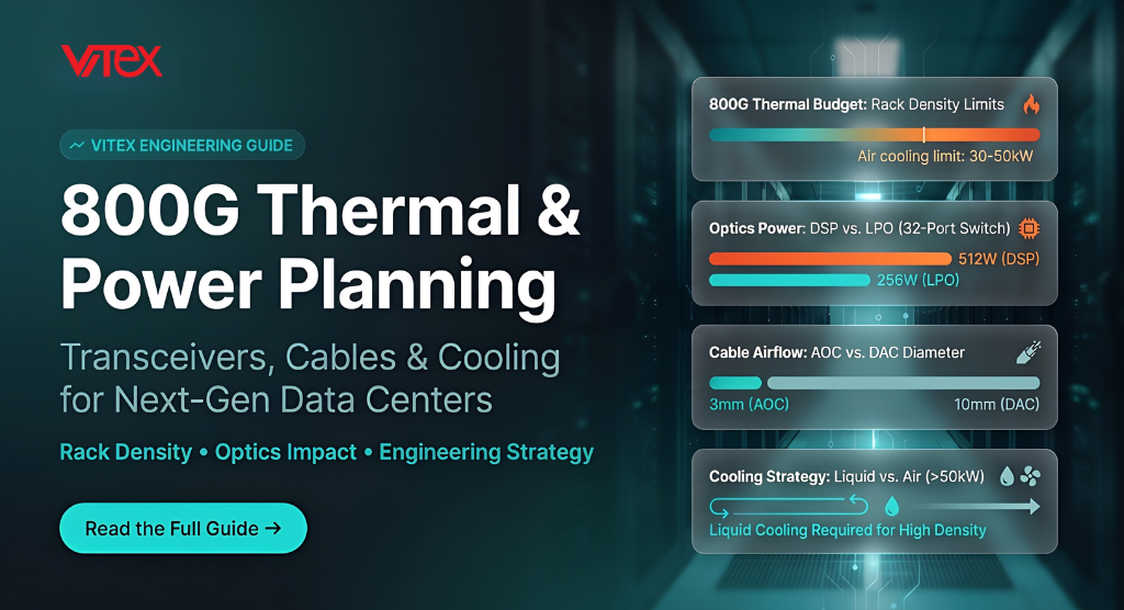 800G Thermal and Power Planning Guide: Transceivers, Cables, and Cooling