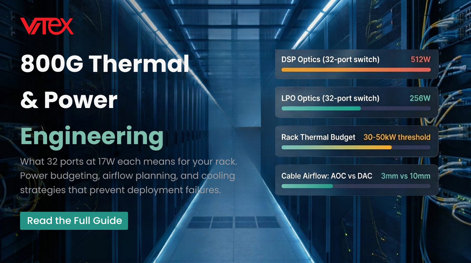 800G Thermal and Power Planning Guide: Transceivers, Cables, and Cooling