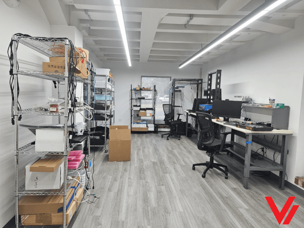 Fiber optic testing equipment in Vitex onsite laboratory