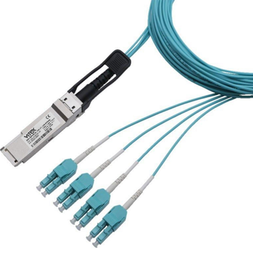 V40-Q4SyyyC-AA - AOC 40G QSFP+ to 4x 10G SFP+ breakout