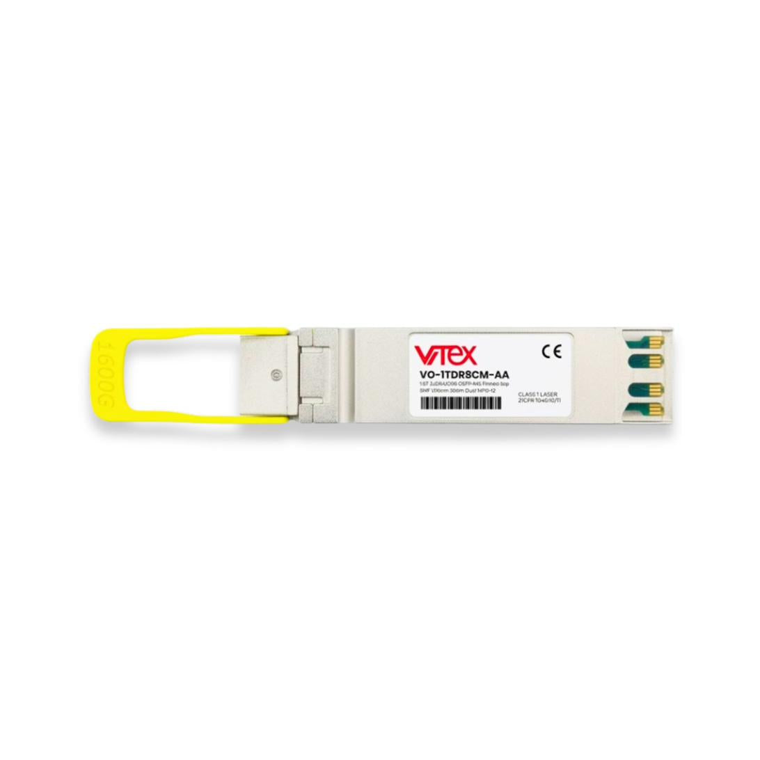 Vitex VO-1TDR8CM-AA 1.6T OSFP DR8 optical transceiver (detail view)