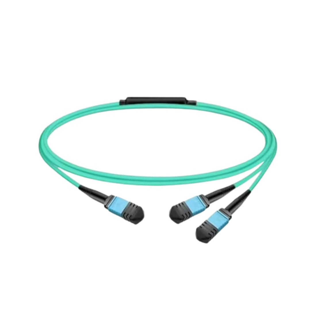 Vitex M12F2M12FOM4-B2-30 MPO-12 to 2x MPO-12 OM4 breakout cable 30m